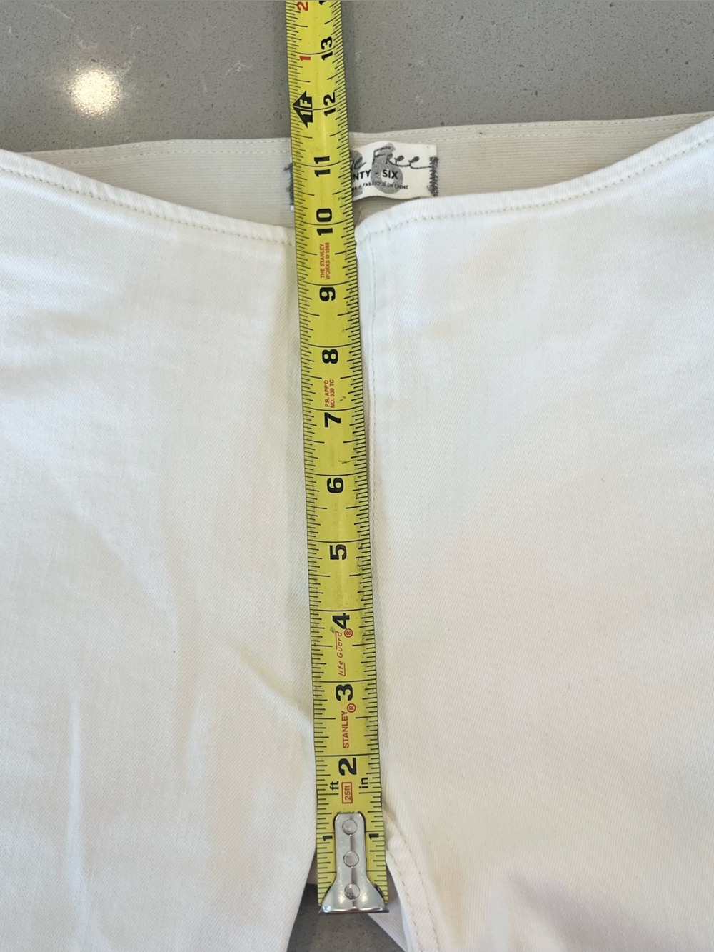 Free People We The Free Penny Pull On Flare Stretch High Rise Pants Ivory SZ 26 - Picture 8 of 9